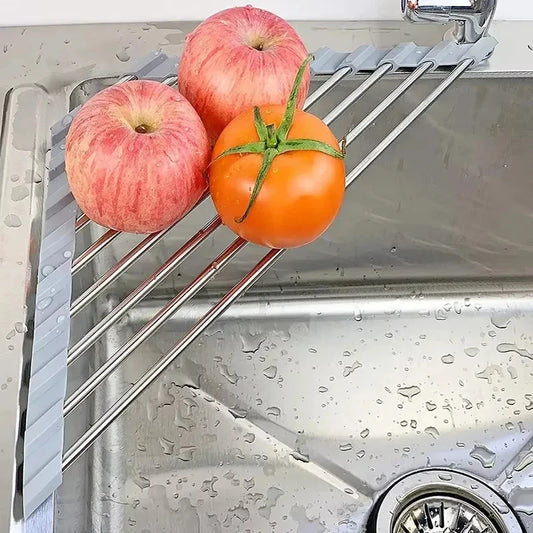 Roll-Up Triangle Sink Drying Rack