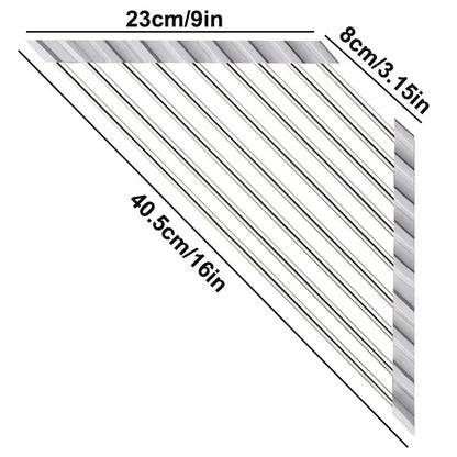 Roll-Up Triangle Sink Drying Rack