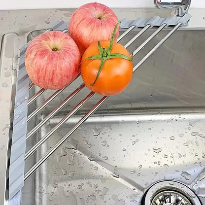 Roll-Up Triangle Sink Drying Rack