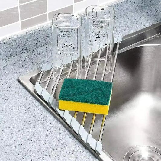 Roll-Up Triangle Sink Drying Rack